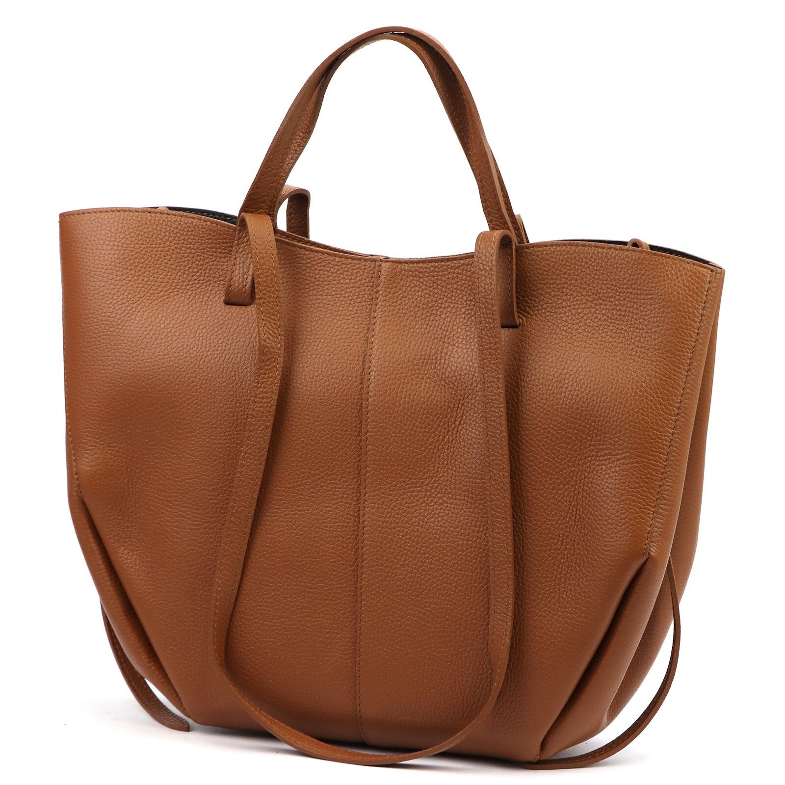 Torebka VERA PELLE POLI MAXI skóra CAMEL