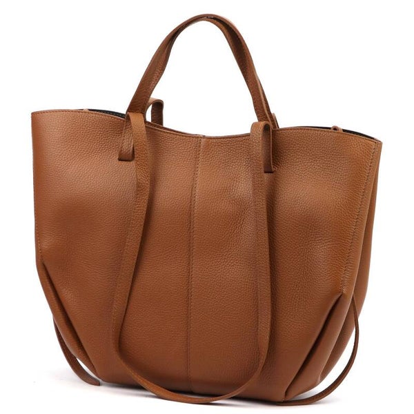 Torebka VERA PELLE POLI MAXI skóra CAMEL