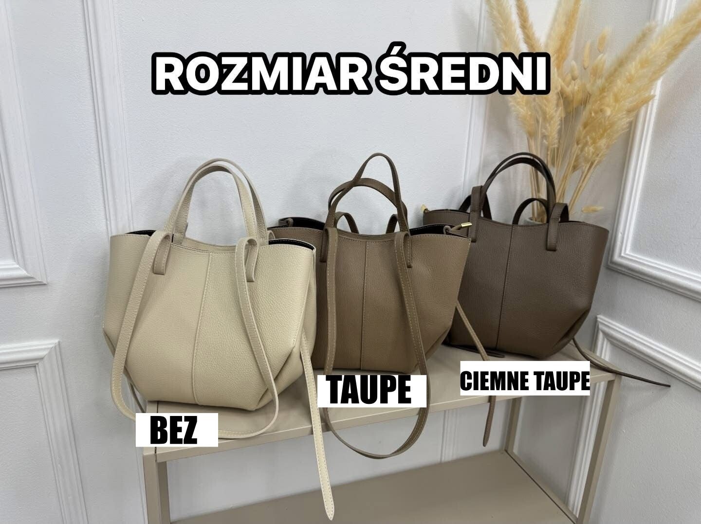 Torebka VERA PELLE POLI MIDI SKÓRA