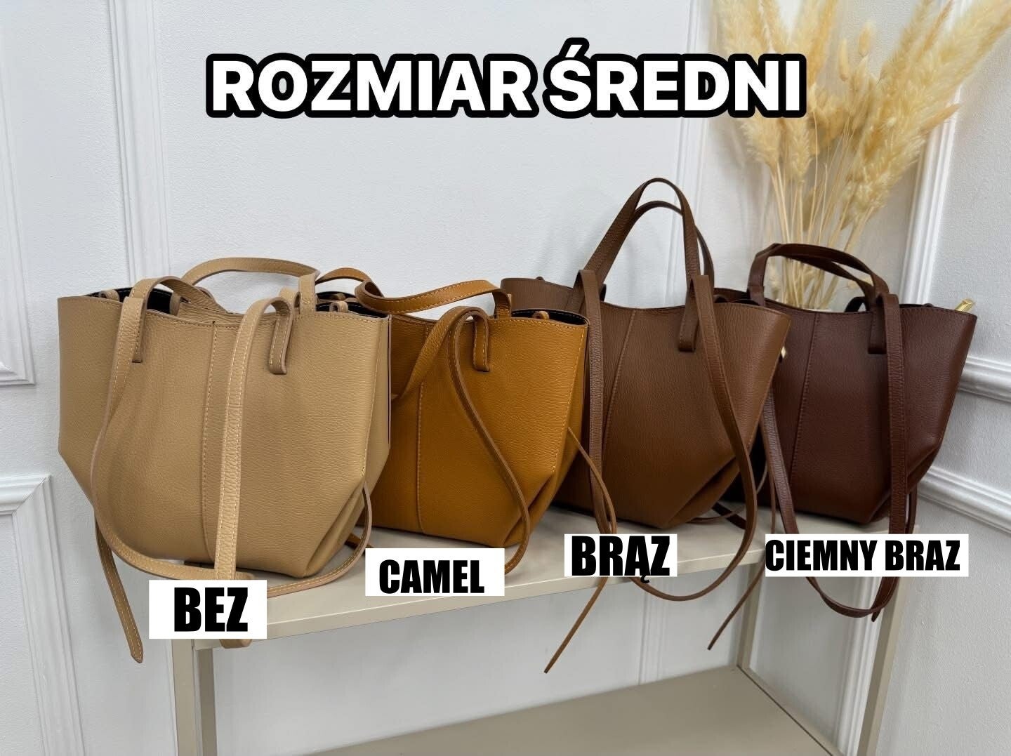 Torebka VERA PELLE POLI MIDI SKÓRA