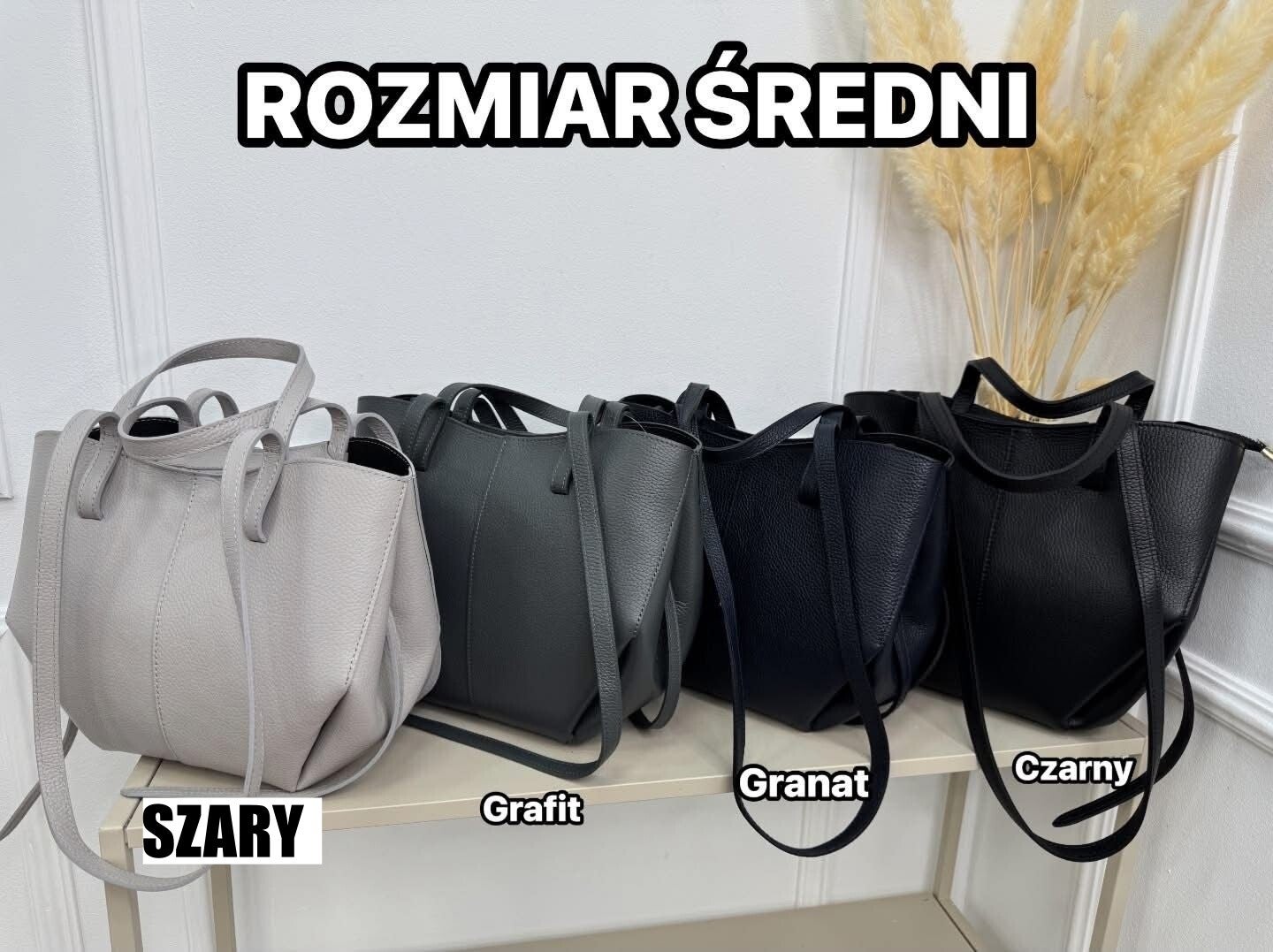 Torebka VERA PELLE POLI MIDI SKÓRA