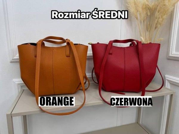Torebka VERA PELLE POLI MIDI SKÓRA