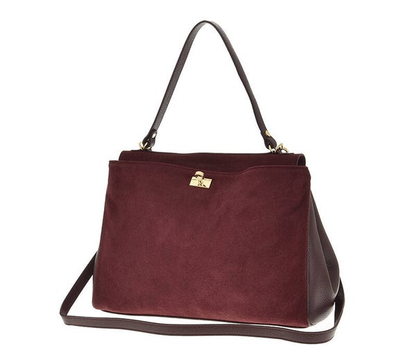 Torebka LAURA BIAGGI TS98-153 zamsz BORDO