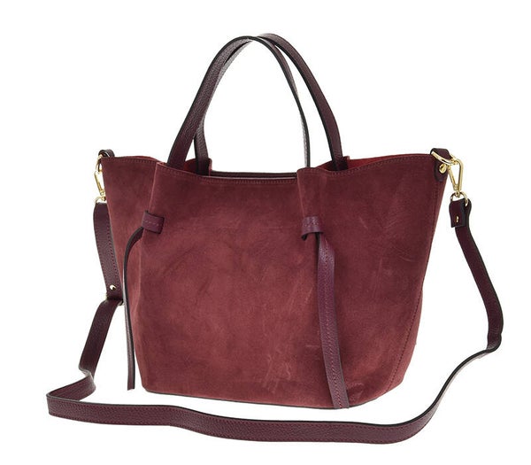 Torebka LAURA BIAGGI TS116-01 zamsz BORDO