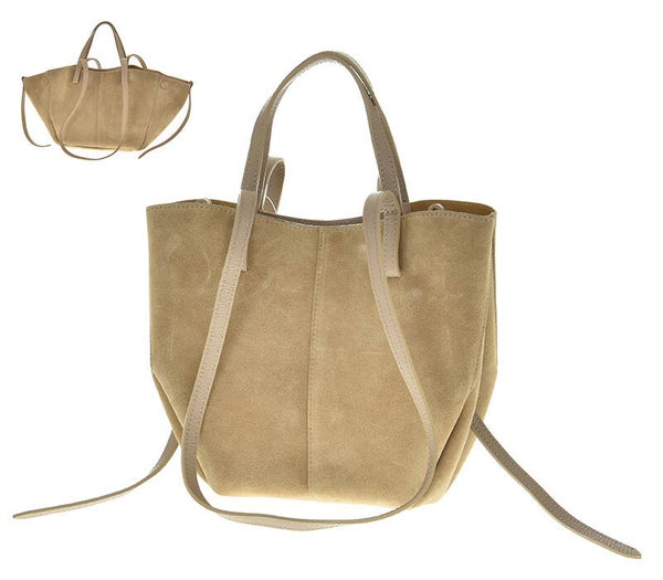 Torebka LAURA BIAGGI zamsz TS66-6605 BEŻ