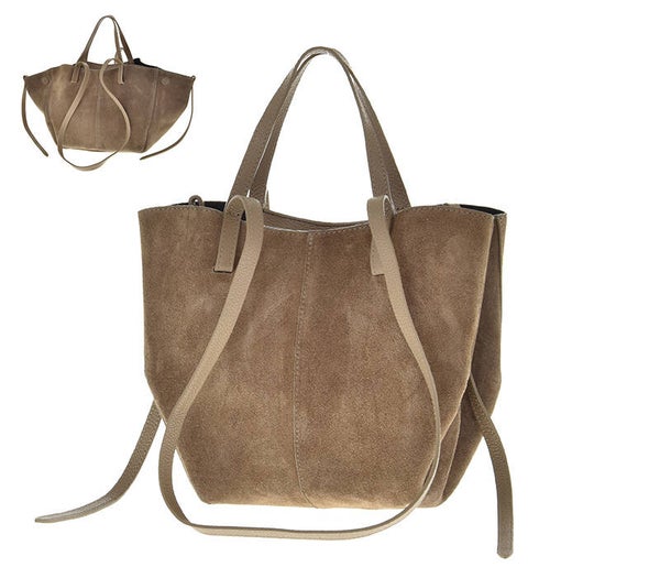 Torebka LAURA BIAGGI zamsz TS66-6605 TAUPE