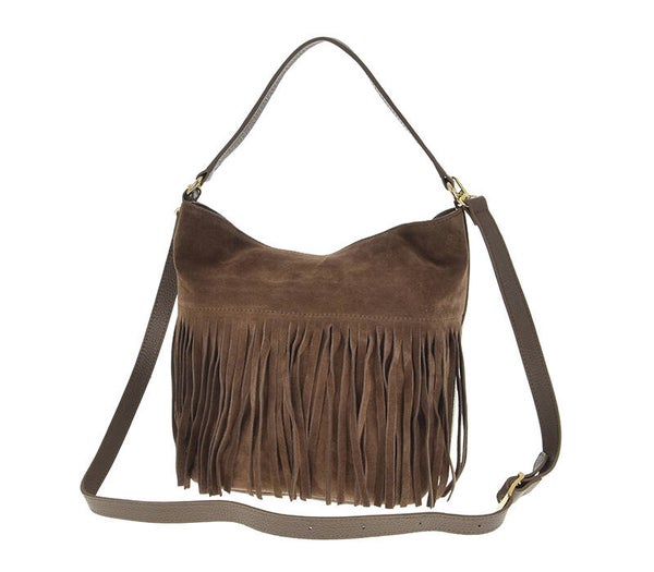 Torebka LAURA BIAGGI zamsz TS66-6694 MOCHA
