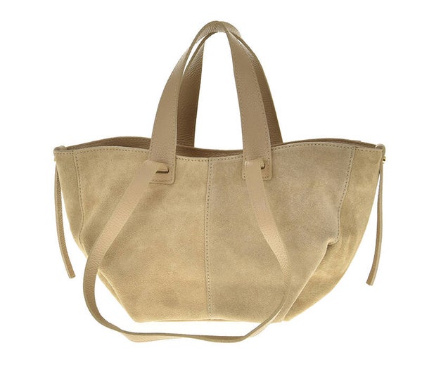 Torebka LAURA BIAGGI zamsz TS98-141 BEŻ