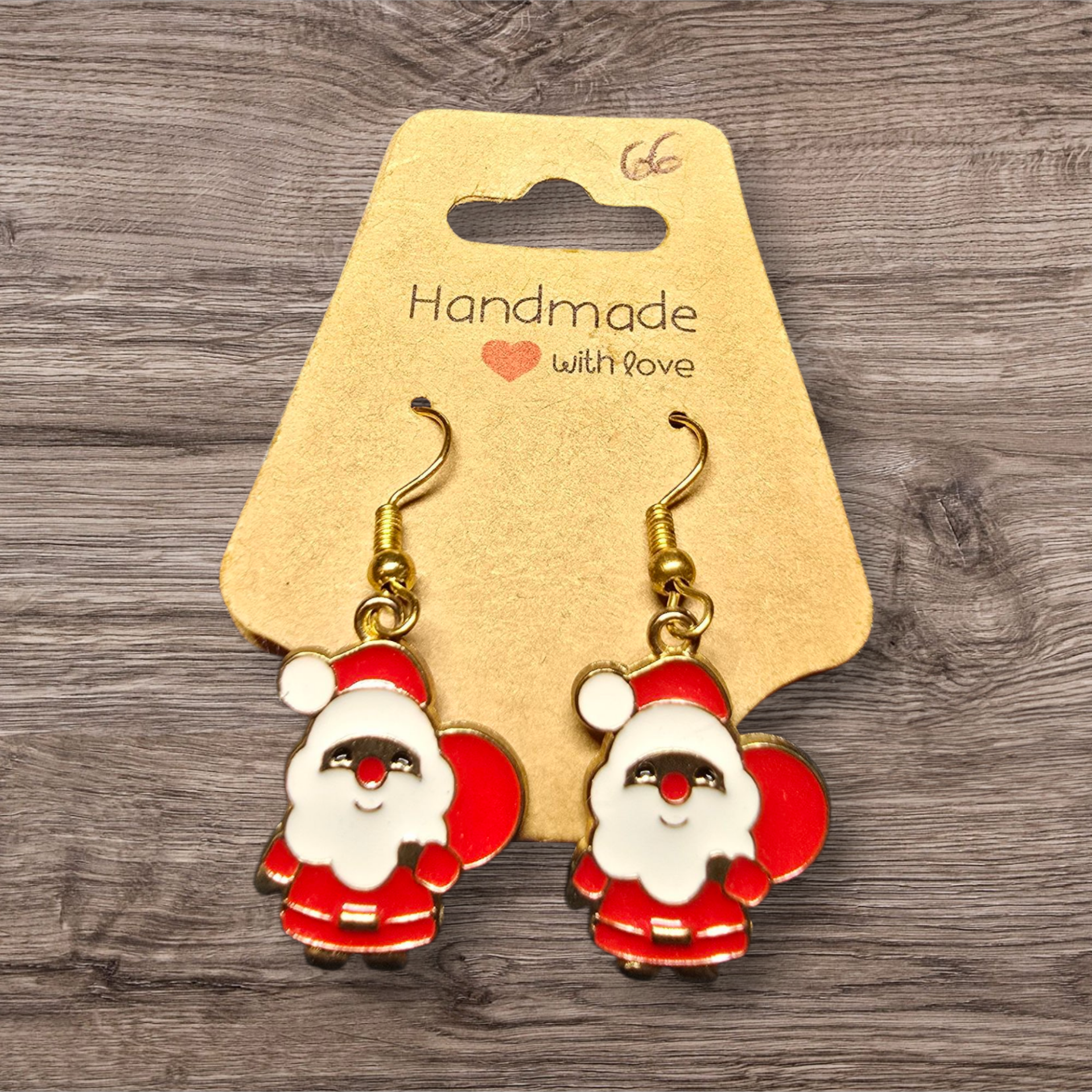 Boucles d'oreilles Père Noël