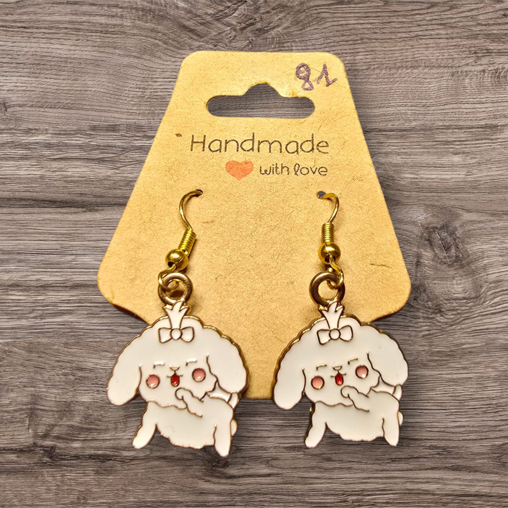 Boucles d'oreilles Chien