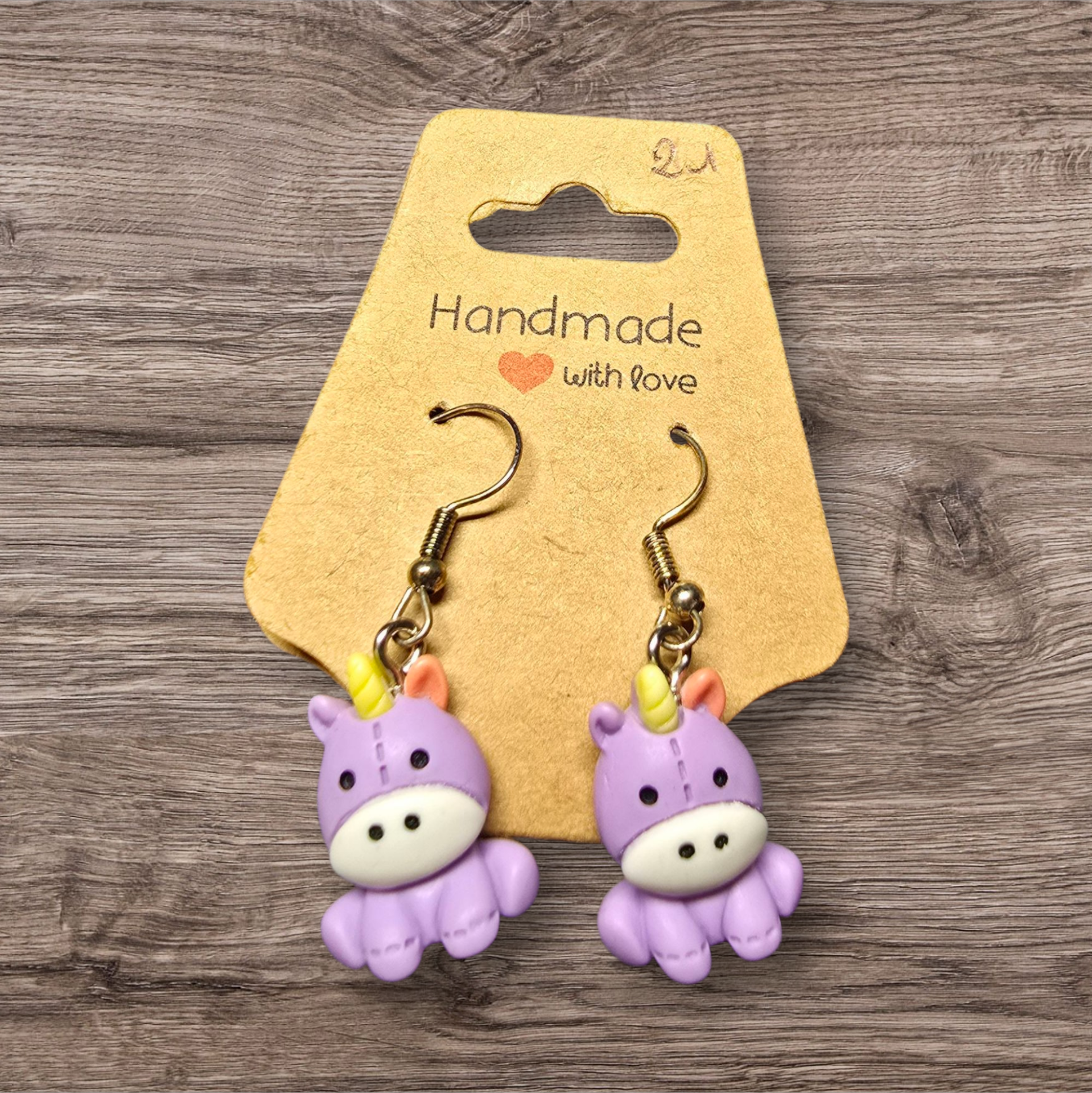 Boucles d'oreilles Licorne