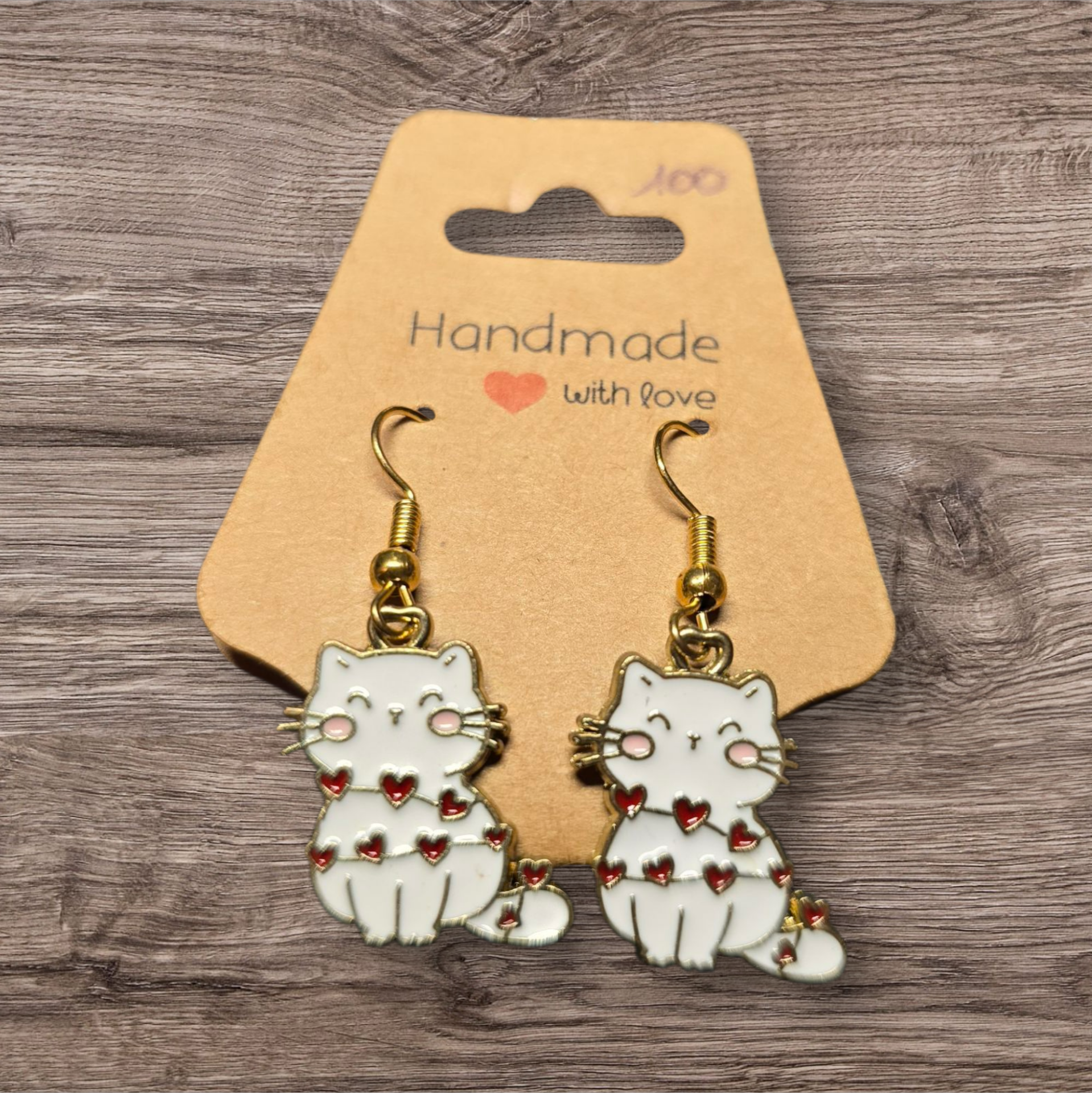 Boucles d'oreilles Chat