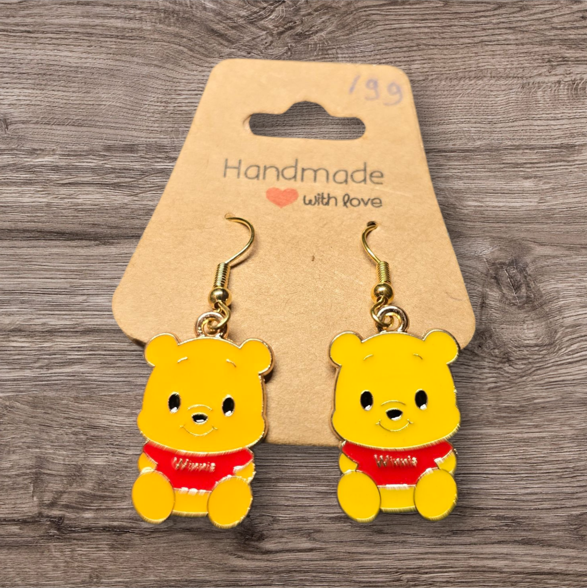 Boucles d'oreilles Winnie l'ourson