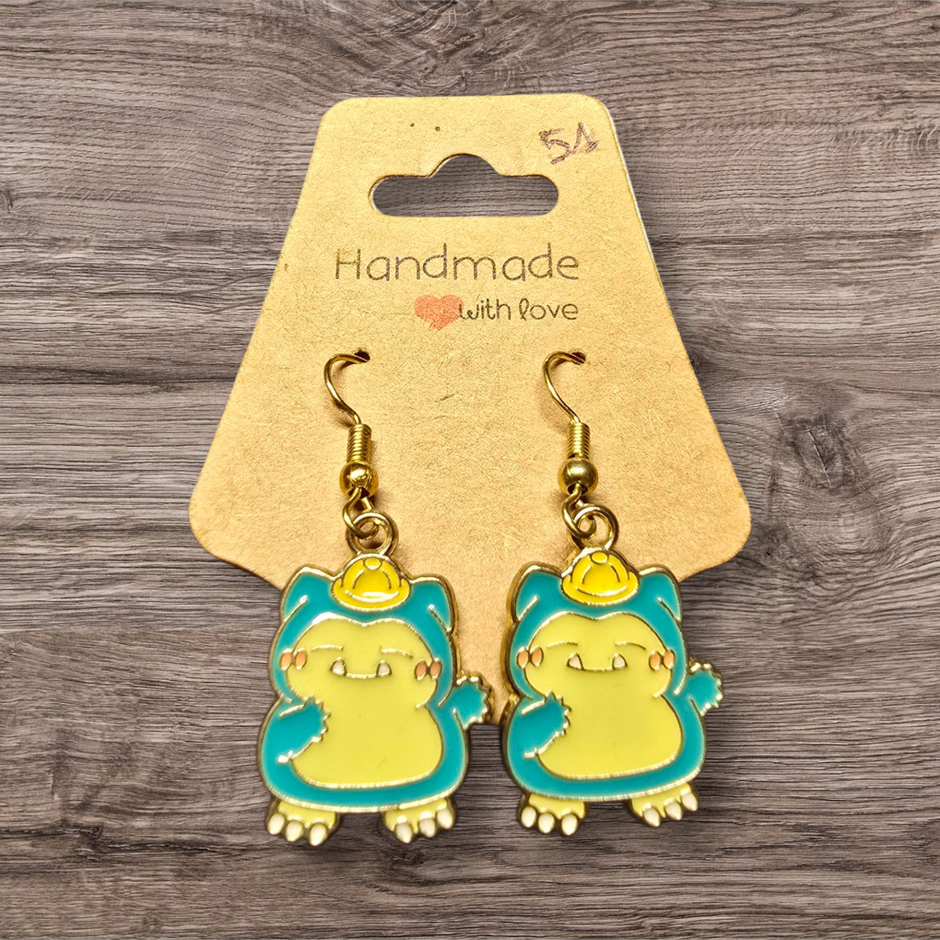 Boucles d'oreilles Pokémon avec bonnet