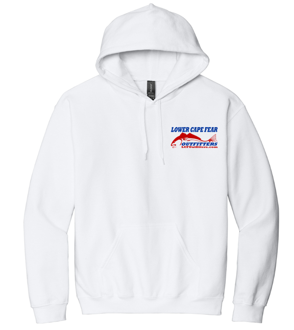 LCFO Gildan® Softstyle® Midweight Pullover Hooded Sweatshirt Red Fish Logo