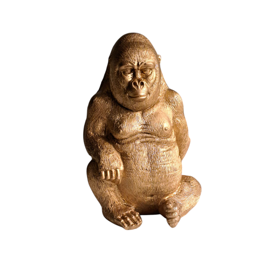 Beeld Gorilla Goud