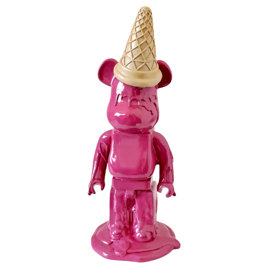 Beeld Beer IJshoorn - Roze