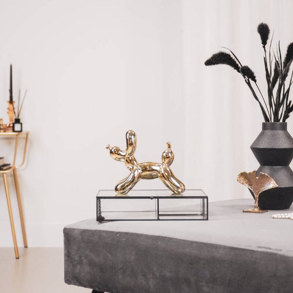 Beeld Ballonhond Goud