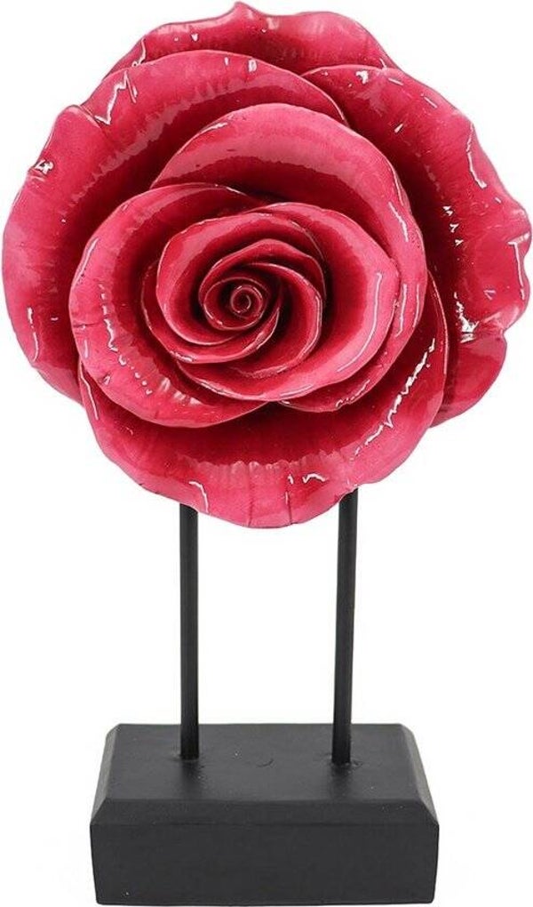 Decoratie Beeld Standaard Roos