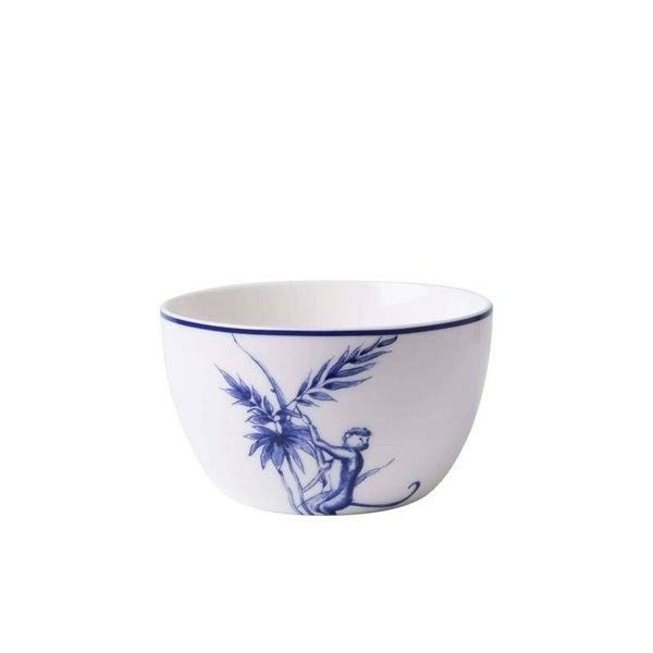 Heinen Delfts Blauw Dipschaaltje Aapjes