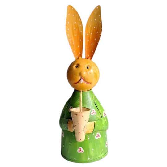 Beeld Konijn IJzer Beker