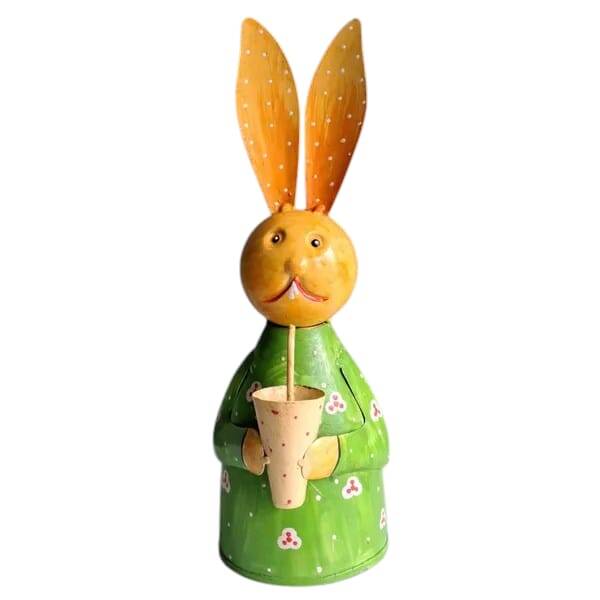 Beeld Konijn IJzer Beker