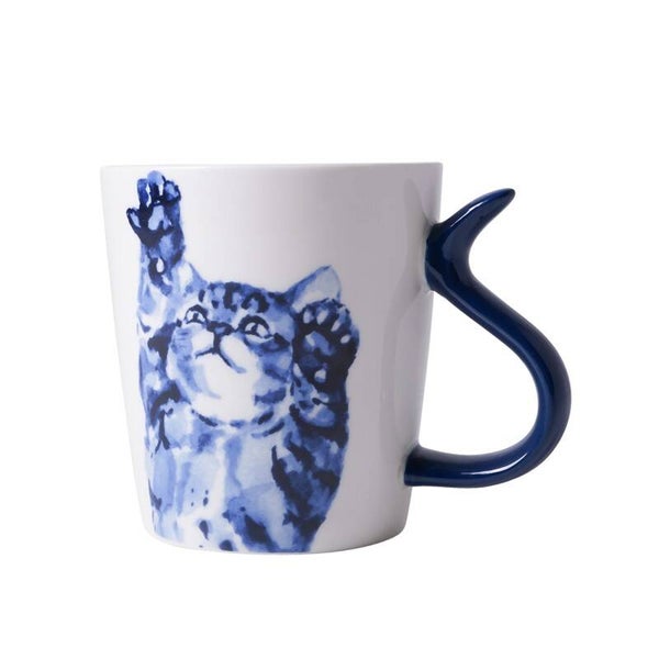 Heinen Delfts Blauw Mok Kattenstaart Ontdekken