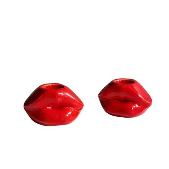 Kandelaar Lip S Rood