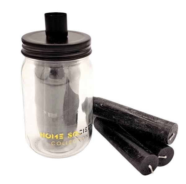 Kandelaar Glazen Pot