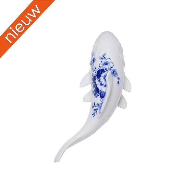 Heinen Delfts Blauw Wanddecoratie Vis Klein