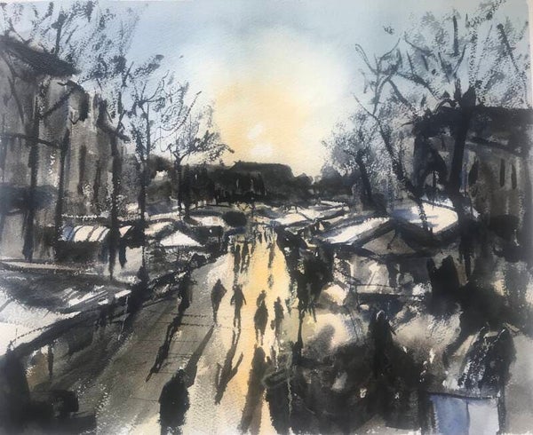 Aquarel Deventer Brink
