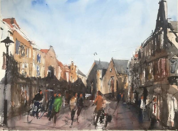 Aquarel Middelburg, Nieuweburg