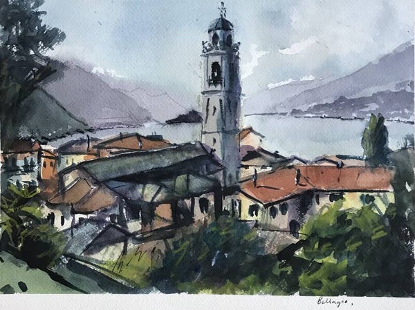 Aquarel Bellagio, Italië