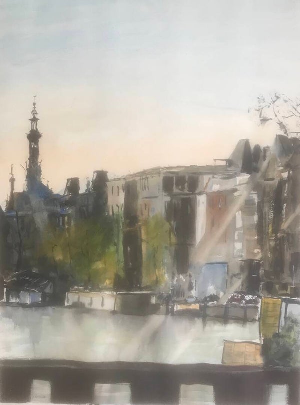 Aquarel Amsterdam, Amsteldijk