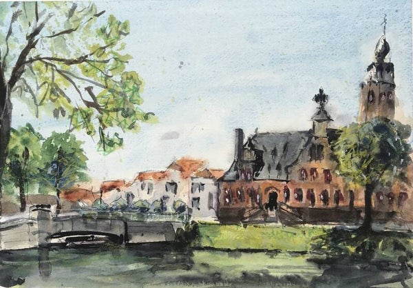 Aquarel Middelburg, Kloveniersdoelen