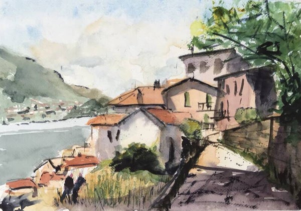 Aquarel Italië, Lezzeno