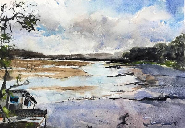 Aquarel Devon, Engeland