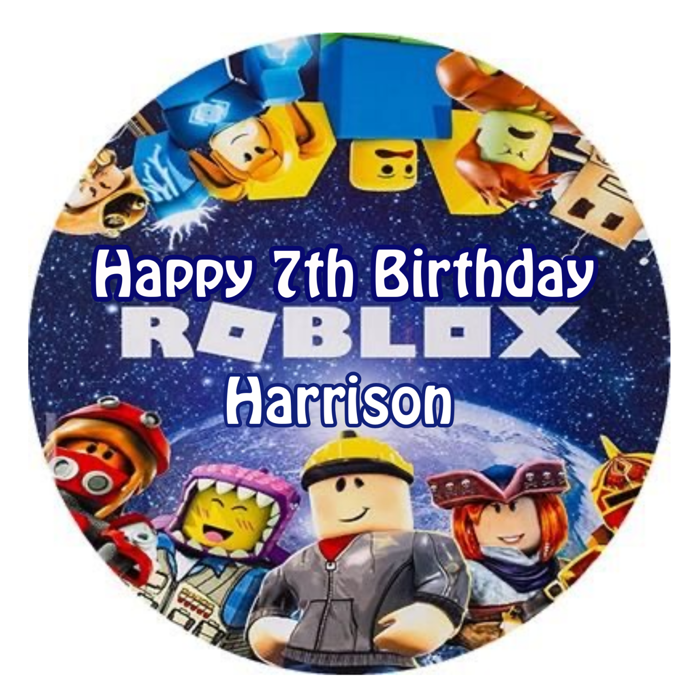 🎂ROBLOX 🎂PERSONALISED Edible Cake Topper ICING SHEET