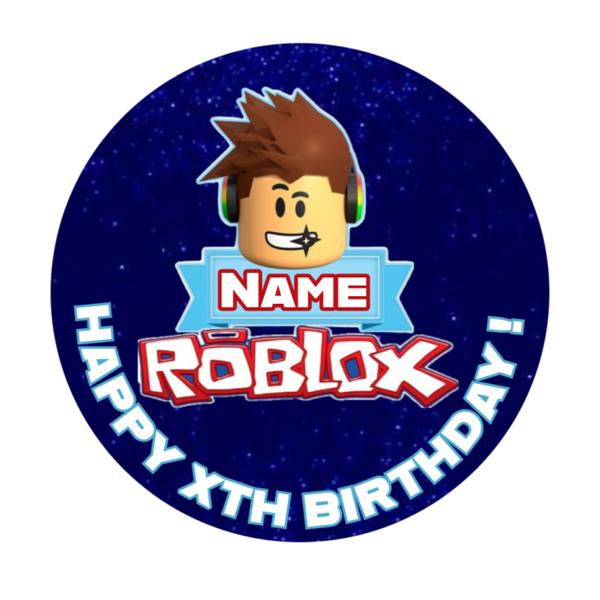 🎂ROBLOX 🎂PERSONALISED Edible  Cake Topper ICING SHEET