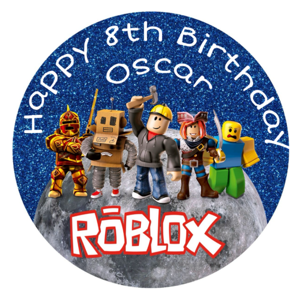 🎂ROBLOX 🎂PERSONALISED Edible Cake Topper ICING SHEET