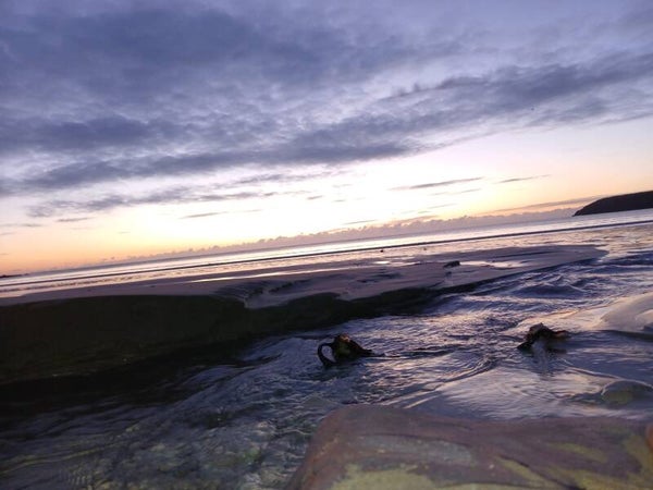Sunrise at Ardmore beach Co Waterford