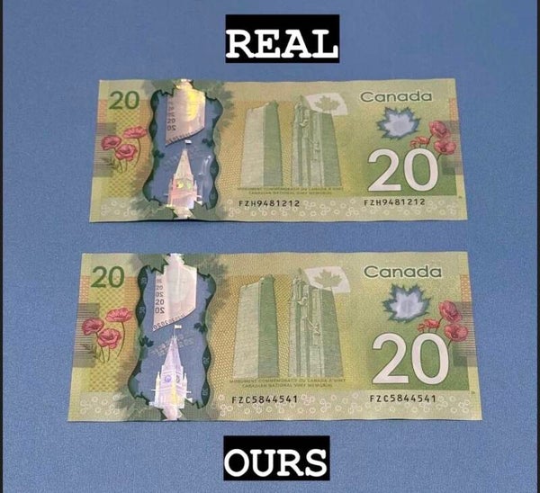 20 dollar Canadian bill