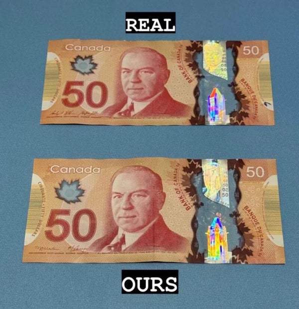 50 dollar Canadian bill