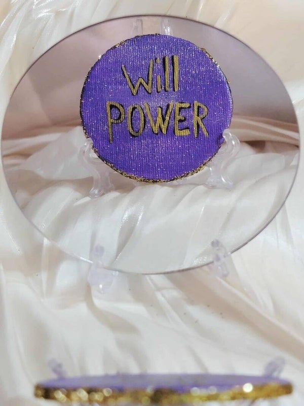 Affirmations (HOPE TOKEN) Mirror-Writing-Art Mini Magnetic Acrylic Canvas