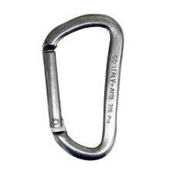MOSQUETON ASIMETRICO INOX 80MM