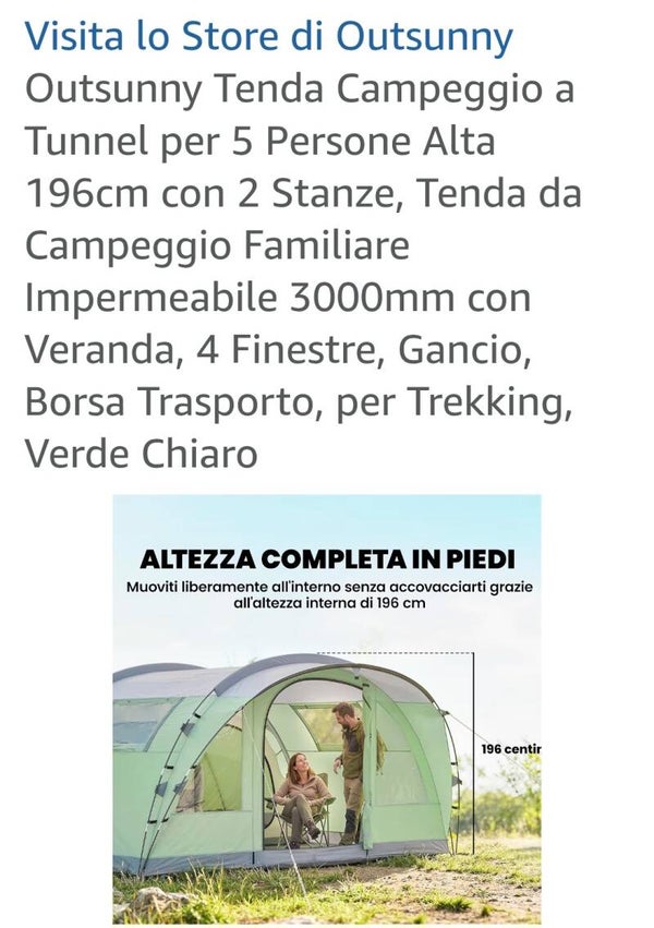 TENDA DA CAMPEGGIO