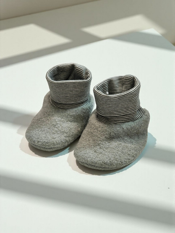 Wollwalkpuschen dusty green