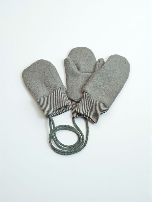 Wollwalk Handschuhe für Kinder dusty green