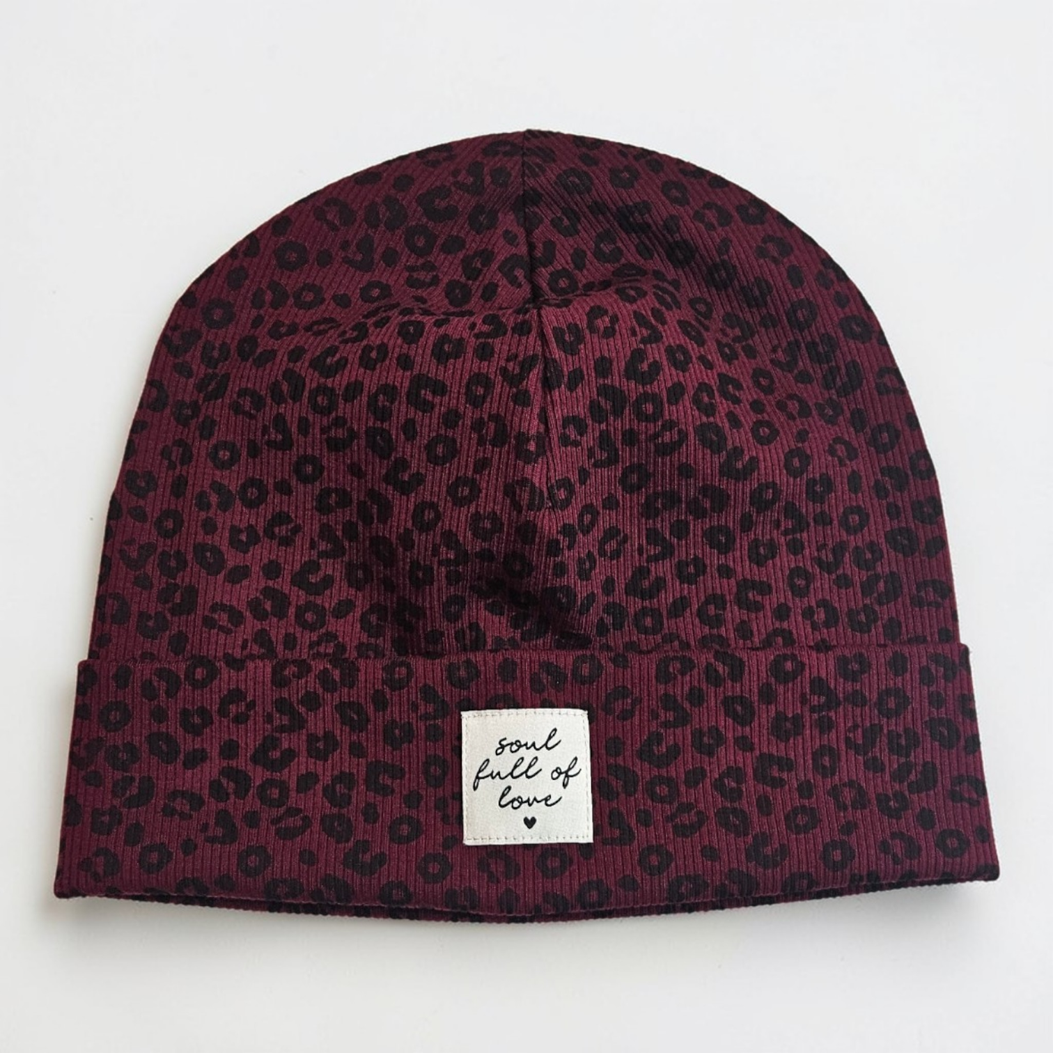 Statement Beanie Leo Bordeaux