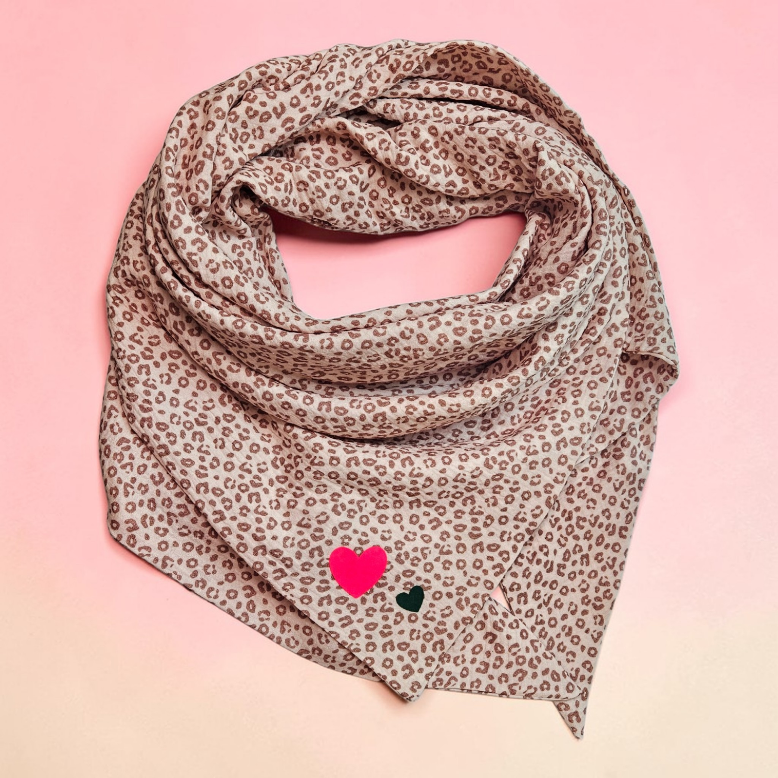 XXL Musselintuch Leo Heart